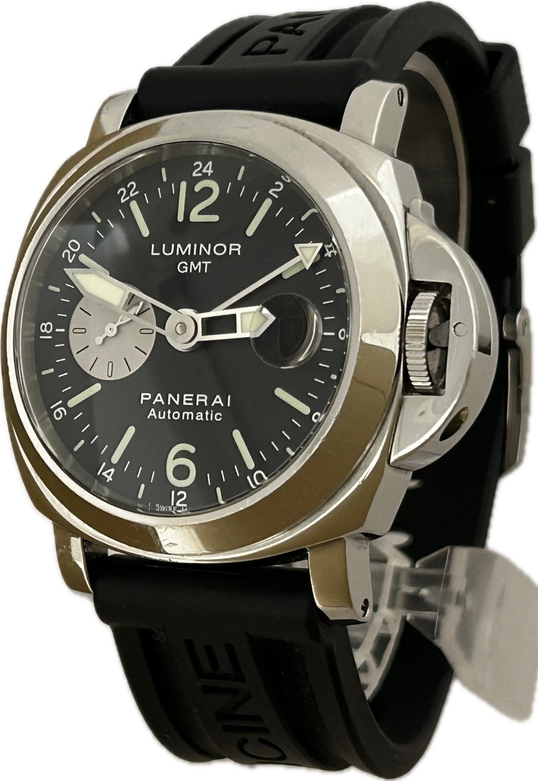 【中古】PANERAI ルミノールGMT PAM00088.OP6554 メンズ ウオッチ 自動小銃一巻き A6911