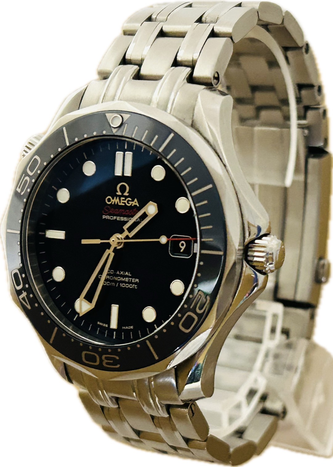 【中古】OMEGA シーマスター ダイバー300M コーアクシャル 212.30.41.20.03.001 メンズ 腕時計 自動巻き A6934｜Watch-JPN