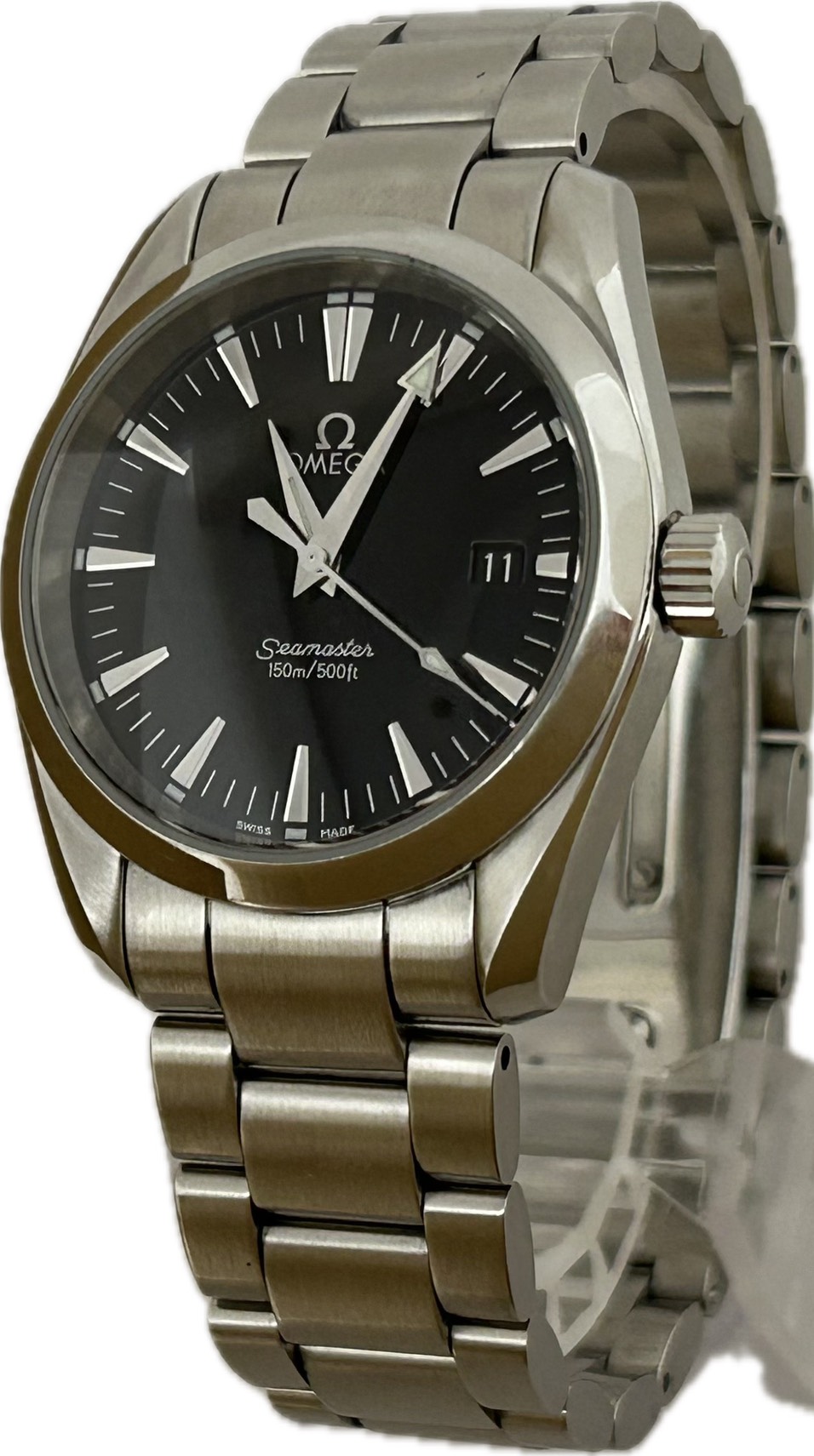 【中古】OMEGA シーマスター アクアテラ 150M 2518.50  メンズ ウオッチ 自動小銃一巻き A6992