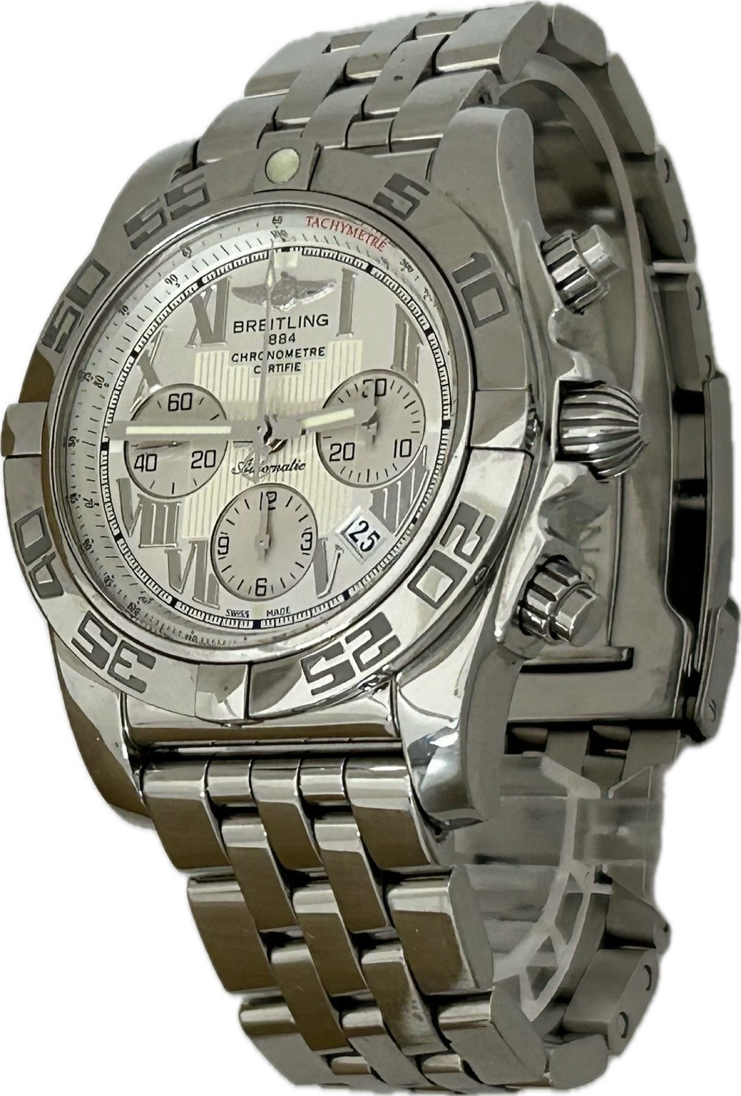 【中古】BREITLING クロノマット 44 AB0110 メンズ 腕時計 自動巻き A7163｜Watch-JPN