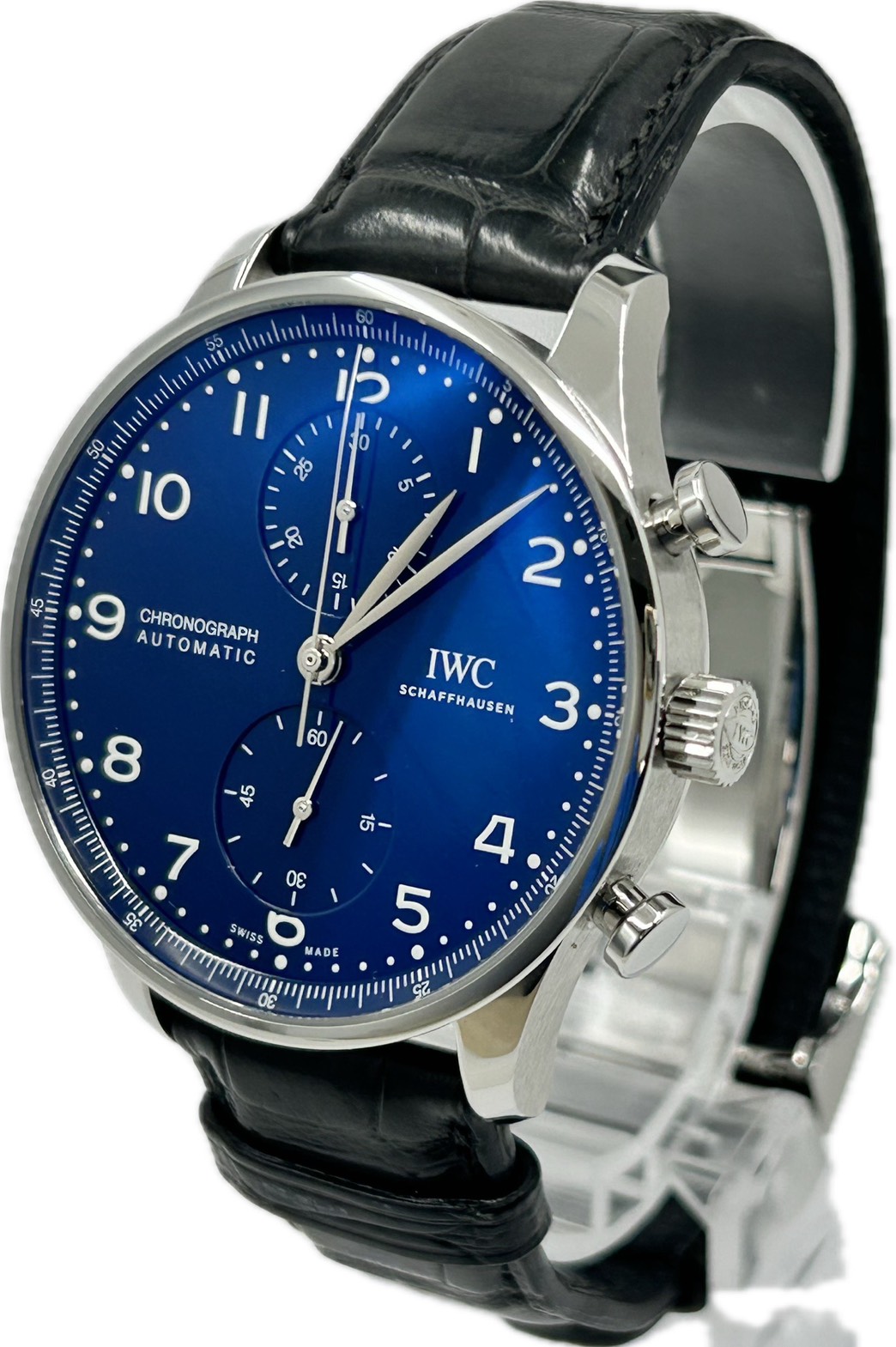 【中古】IWC SCHAFFHAUSEN ポルトギーゼ クロノグラフ 150周年限定 IW371601 メンズ 腕時計 自動巻き A7243|Watch-JPN