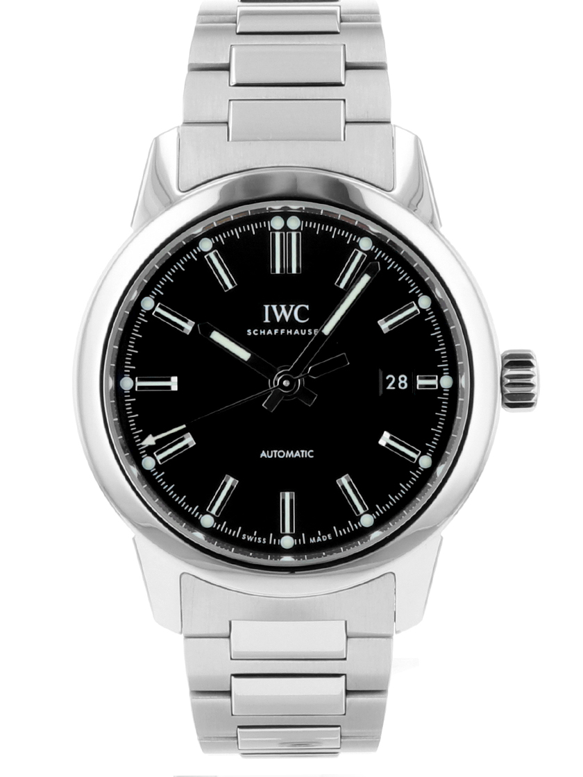 中古 箱 正規保付 精度調整済 Iwc Iw インヂュニア オートマティックブラック文字盤 Ssブレス 自動巻き Mozago Com