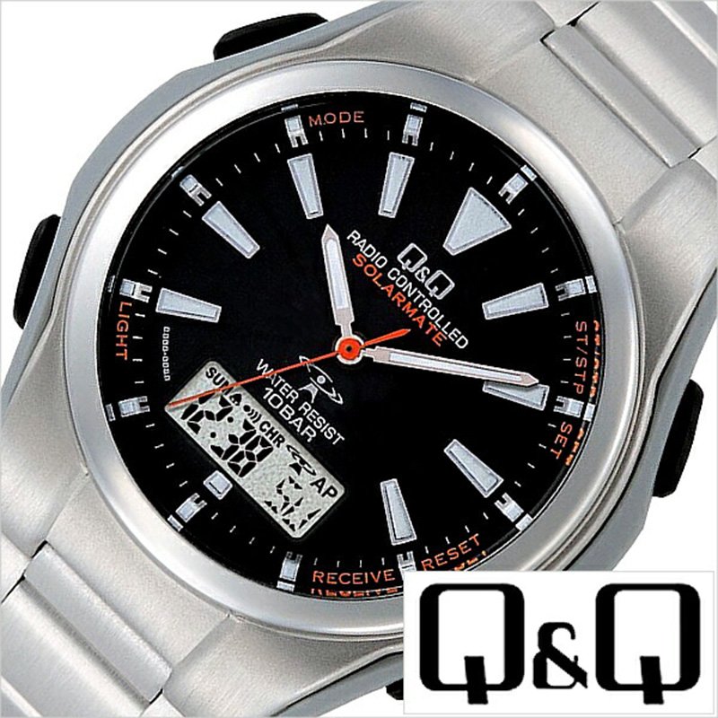 New限定品 シチズン腕時計 Citizen時計 Citizen 腕時計 シチズン 時計 ソーラーメイト Q Q Solarmate メンズ腕時計 ブラック Md02 2 ソーラー 電波 電波ソーラー ウォッチ 高機能 入学 就職 祝い プレゼント 卒業 入学 就職 祝い 高校生