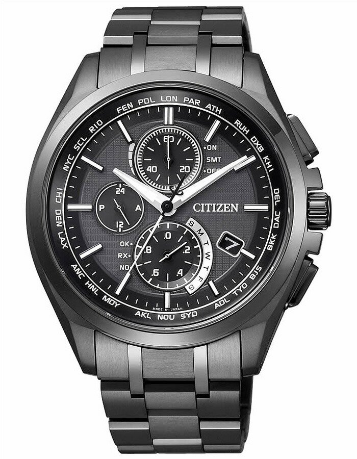 【最大44,800円引き】【28％OFF】 シチズン アテッサ時計 CITIZEN ATTESA腕時計シチズン アテッサ腕時計 ATTESA時計シチズン アテッサ 時計 CITIZEN アテッサ 腕時計 メンズ メンズ ブラック AT8044-56E クロノグラフ 電波時計 卒業 入学 就職 祝い 高校生 大学生 社会人 冬｜腕時計を探すならウォッチラボ