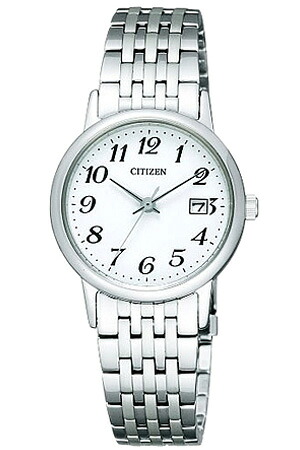 【4,800円引き】【20%OFF】 シチズン腕時計 CITIZEN時計 CITIZEN 腕時計 シチズン 時計 コレクション エコ ドライブ COLLECTION ECO DRIVE レディース ホワイト EW1580-50B ソーラー アナログ おしゃれ ペアモデル pair collection ロゴ 文字 数字 シルバー ブラック 卒業