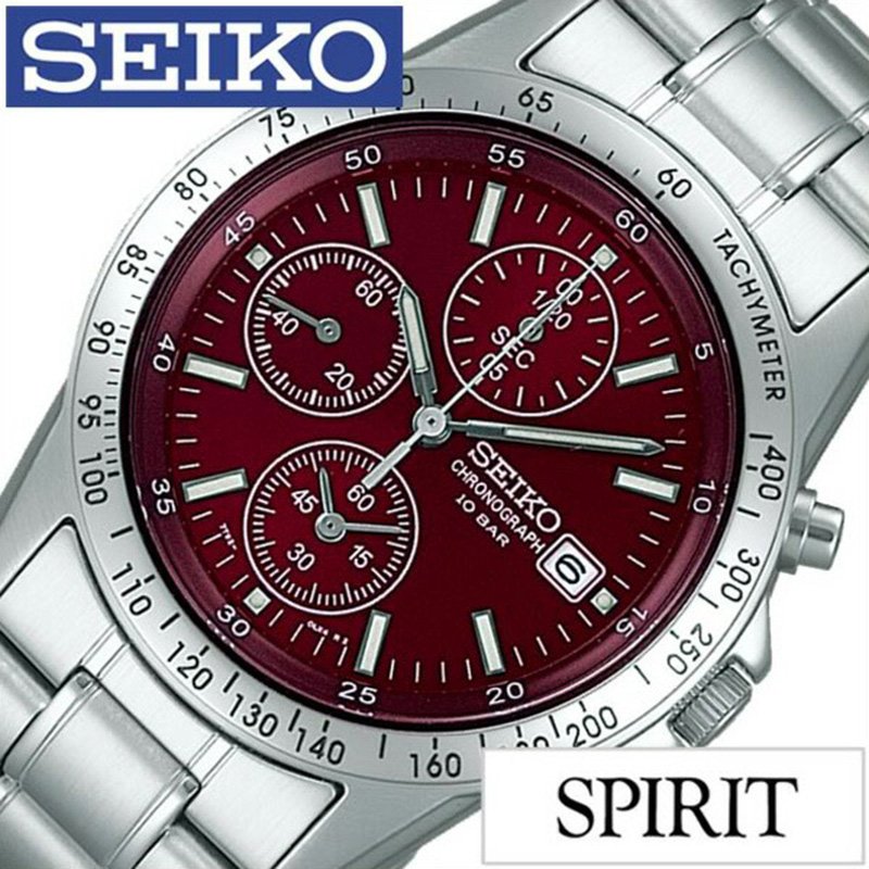 【楽天市場】セイコー スピリット 腕時計 SEIKO 時計 SPIRIT SEIKO 腕時計 セイコー時計 メンズ レッド SBTQ045
