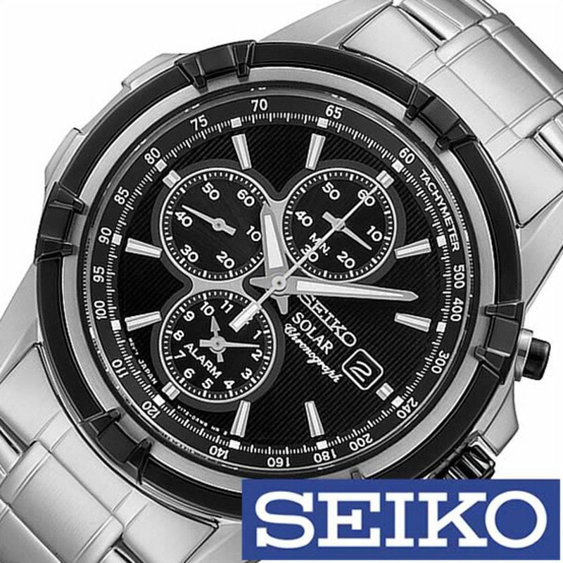 楽天市場 楽天市場 セイコー腕時計 Seiko時計 Seiko 腕時計 セイコー 時計 メンズ ブラック Ssc147pc 人気 新作 ブランド 防水 ステンレス ベルト ソーラー シルバー ブラック 海外モデル 海外 セイコー プレゼント ギフト 卒業 入学 就職 祝い 中学生 高校生 大学生