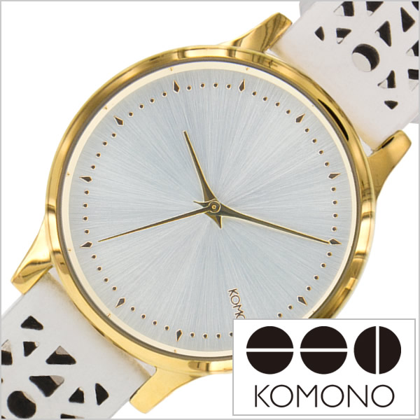 KOMONO 時計 コモノ 腕時計 KOMONO時計 コモノ 時計 エステール カットアウト ESTELLE CUTOUT レディース ホワイト KOM-W2652 人気 ブランド トレンド 革 レザー ゴールド ベルギー ヨーロッパ 海外 お祝い プレゼント ギフト 新生活 観光 遠足