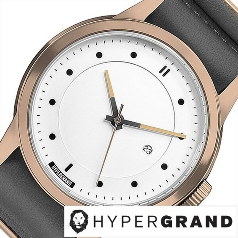 ハイパーグランド腕時計 HYPER GRAND時計 HYPER GRAND 腕時計 ハイパーグランド 時計 マーベリック シリーズ ナトー MAVERICK SERIES NATO メンズ レディース ホワイト NWM4GREY 人気 トレンド レザー グレー お祝い プレゼント ギフト