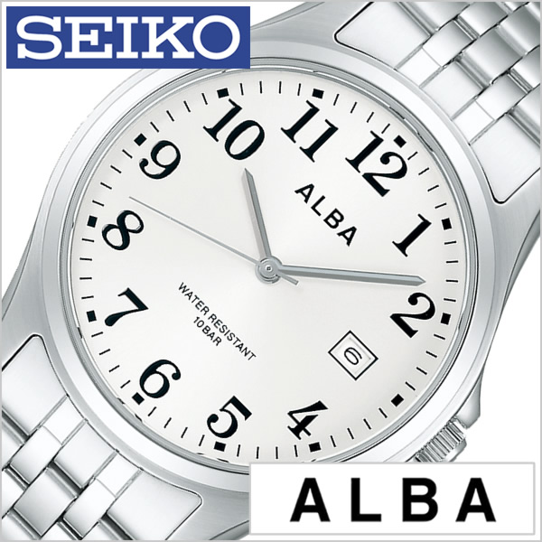 セイコー アルバ 腕時計 Seikoalba時計 Seiko Alba 腕時計 セイコー アルバ 時計 メンズ シルバー Aeaf403 メタル ベルト 正規品 防水 クォーツ オールシルバー スタンダード ペア ウォッチ 中学生 高校生 大学生 入学祝い プレゼント ギフト 入試 受験 お祝い 冬