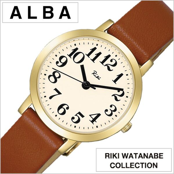 【最大2,500円引き】【20％OFF】 セイコー アルバ 腕時計 SEIKOALBA時計 SEIKO ALBA 腕時計 セイコー アルバ 時計 リキ ワタナベ コレクション RIKI WATANABE COLLECTION レディース ホワイト AKQK411 革 ベルト クォーツ ブラウン ゴールド アイボリー アナログ 冬 新社会人｜腕時計を探すならウォッチラボ