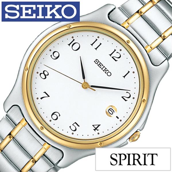 激安の セイコー スピリット 腕時計 Seiko 時計 Spirit Seiko 腕時計 セイコー時計 メンズ ホワイト Scxa028 メタル ベルト 正規品 防水 クォーツ シルバー ペア ウォッチ ゴールド ニュー スタンダード 中学生 高校生 大学生 入学祝い プレゼント ギフト 入試 受験