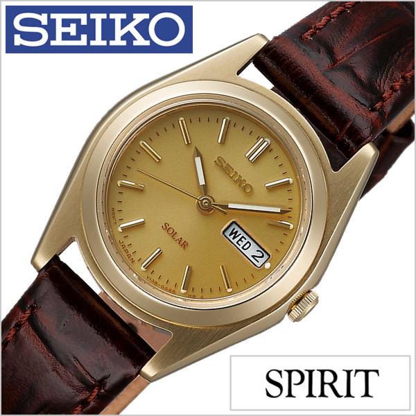 大流行中 セイコー スピリット 腕時計 Seiko 時計 Spirit Seiko 腕時計 セイコー時計 レディース ゴールド Stpx0 革 ベルト 正規品 ソーラー ブラウン シンプル 中学生 高校生 大学生 入学祝い プレゼント ギフト 卒業 入学 就職 祝い 中学生 高校生 大学生