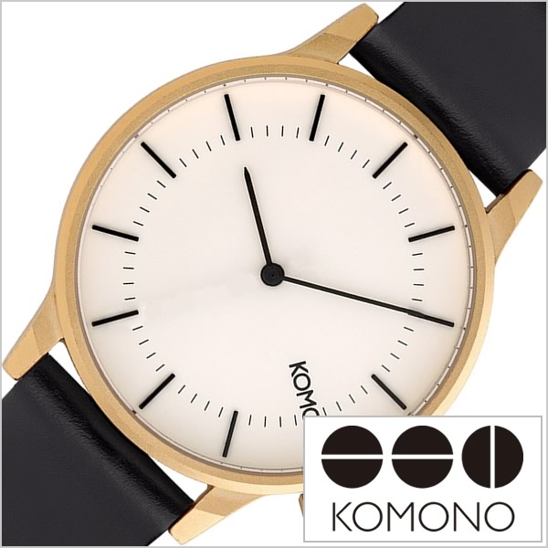 コモノ KOMONO クオーツ メンズ 腕時計 ブラック KOM-W2100 (Komono