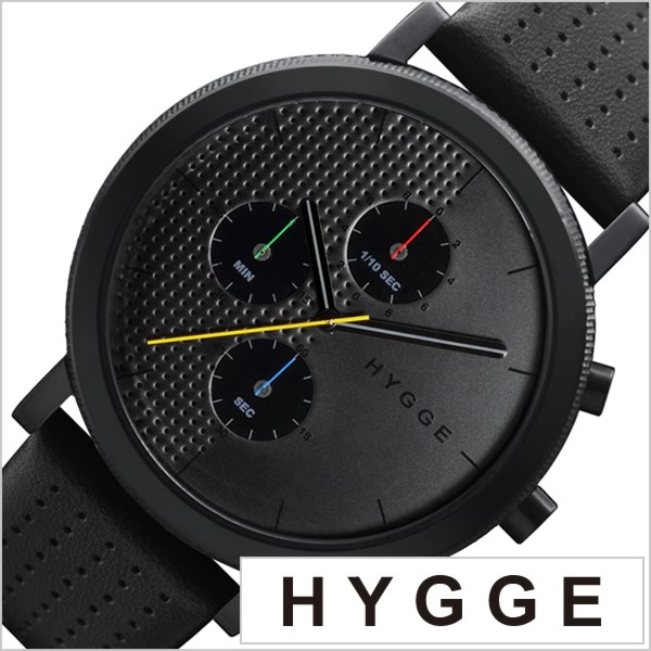 ヒュッゲ 時計 HYGGE 腕時計 2204 メンズ レディース ブラック HGE020003 北欧 ミニマル シンプル 個性的 インテリア 人気 ブランド 革 レザー ペアウォッチ ユニセックス デザイナーウォッチ ファッション コーデ 冬 新社会人 プレゼント ギフト