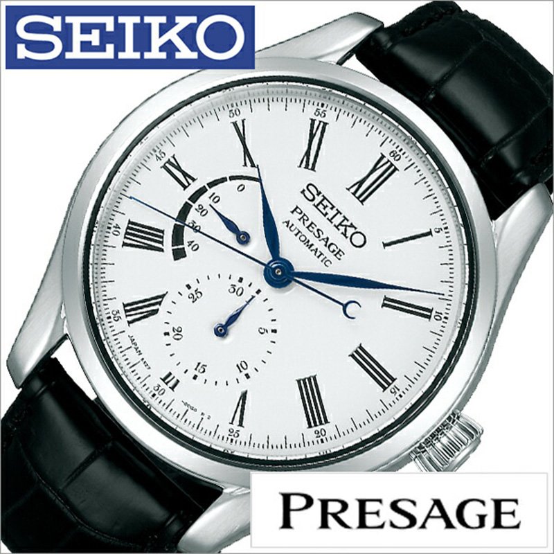 100 の保証 セイコー プレザージュ 琺瑯ダイヤル 時計 Seiko Presage 腕時計 メンズ ホワイト Sarw035 正規品 プレサージュ ビジネス スーツ オフィス シンプル クロノグラフ シルバー レザー 革 ワニ革 自動巻き 手巻き ほうろう プレゼント ギフト 入試 受験 冬 父の日