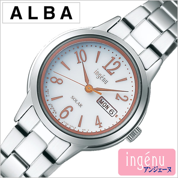 数量は多 セイコー アルバ アンジェーヌ 時計 Seiko Alba Ingenu 腕時計 レディース ホワイト Ahjd102 正規品 人気 定番 おすすめ ブランド ビジネス カジュアル スーツ メタル シンプル ラウンド かわいい ソーラー プレゼント ギフト お祝い 冬 最安値 Www Faan