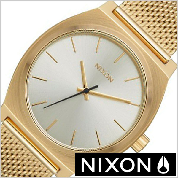 Seal限定商品 大特価 ニクソン 腕時計 Nixon 時計 タイムテラー ミラネーゼ The Time Teller Milanese メンズ レディース ホワイトゴールド Na 00 スポーツ カジュアル ストリート ファッション ペア ペアウォッチ ラウンド シンプル ステンレス