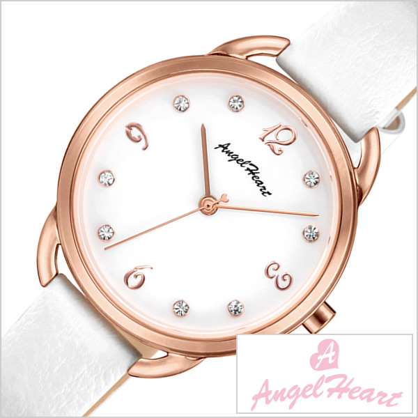 国内外の人気が集結 エンジェルハート 腕時計 Angel Heart 時計ヴィーナス Venus レディース ホワイト Vi31p Wh 正規品 人気 ブランド ファッション カジュアル スーツ ビジネス かわいい 上品 華やか スワロフスキー 革 レザー プレゼント ギフト お祝い 冬 母の日 定休