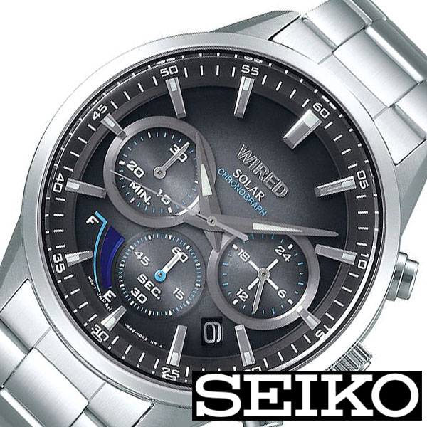 人気満点 セイコー ワイアード 腕時計 Seiko Wired 時計 メンズ ブラック Agad095 正規品 ブランド おすすめ ビジネス スーツ カジュアル 防水 シルバー ステンレス ソーラー プレゼント ギフト 中学生 高校生 大学生 社会人 就活 入試 受験 成人式 お祝い 冬 腕時計