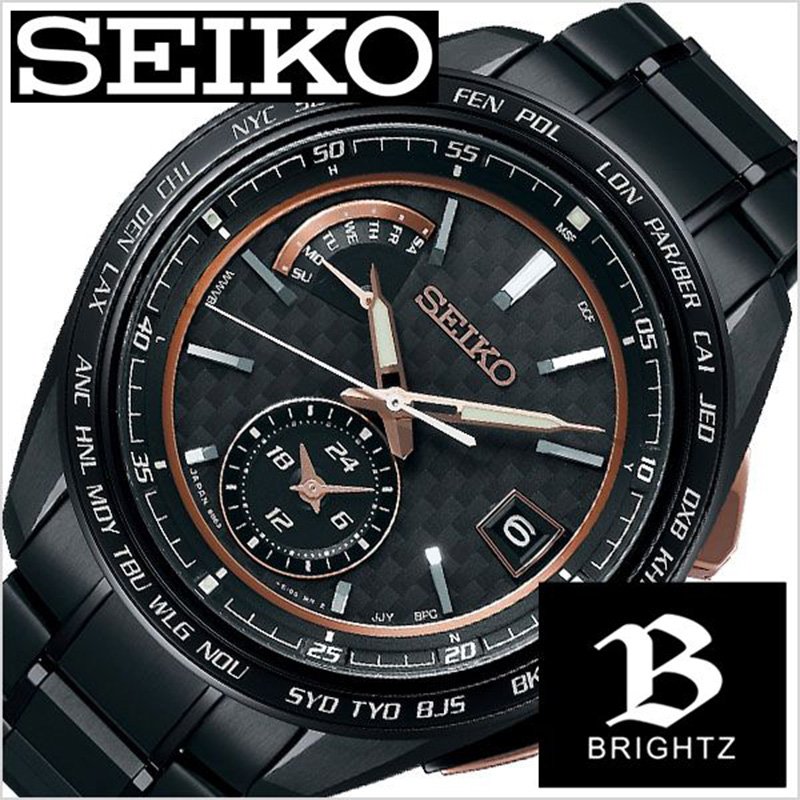 【楽天市場】セイコー ブライツ 時計 SEIKO BRIGHTZ 時計 メンズ ブラック SAGA263 ブランド ラウンド スポーツ 実用的 ...