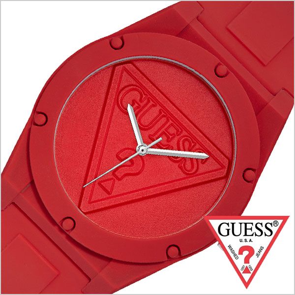 楽天市場 ゲス 腕時計 Guess 時計 レトロポップ Retro Pop ユニセックス メンズ レディース レッド W0979l3 正規品 人気 ストリート ブランド 個性的 シンプル スポーツ 防水 ファッション スポーツ マーク レッド オールレッド シリコン ペアウォッチ ギフト