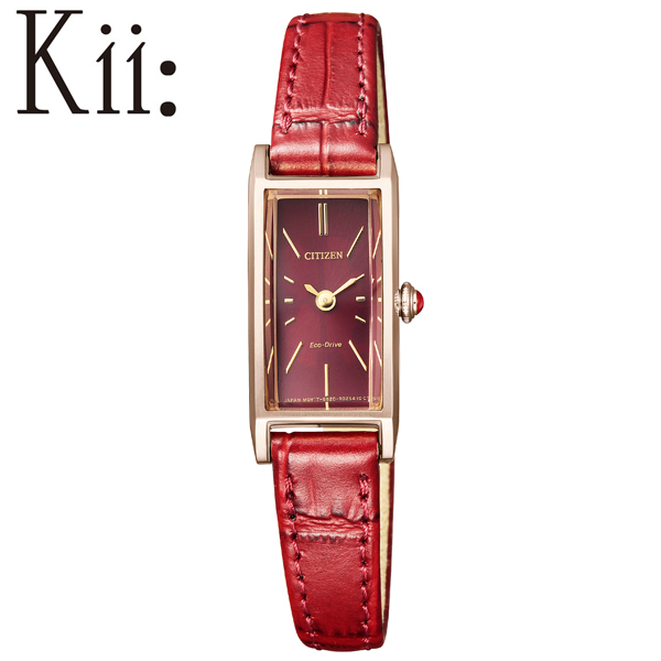 【楽天市場】シチズン キー 時計 CITIZEN Kii 腕時計 レディース エンジ EG7043-09W 長方形 四角形 スクエア型 小ぶり