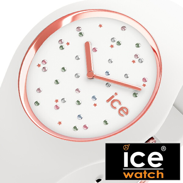 アイスウォッチ コスモ 時計 ICE WATCH ICE cosmos 腕時計 スター ホワイト Star White ホワイト 016297 コスモス ピンクゴールド スワロフスキー クリスタル カジュアル ファッション シンプル ラウンド アナログ 入試 受験 プレゼント 観光