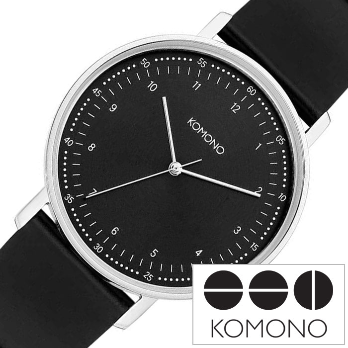 安いそれに目立つ コモノ ルイス 腕時計 Komono ルイス 時計 メンズ レディース ブラック Kom W4071 ペア お揃い コーデ ウォッチ 人気 おすすめ かわいい 革 レザー ベルト シンプル 丸 ラウンド ブランド プレゼント ギフト お祝い 冬 今月限定 特別大特価 Www Faan
