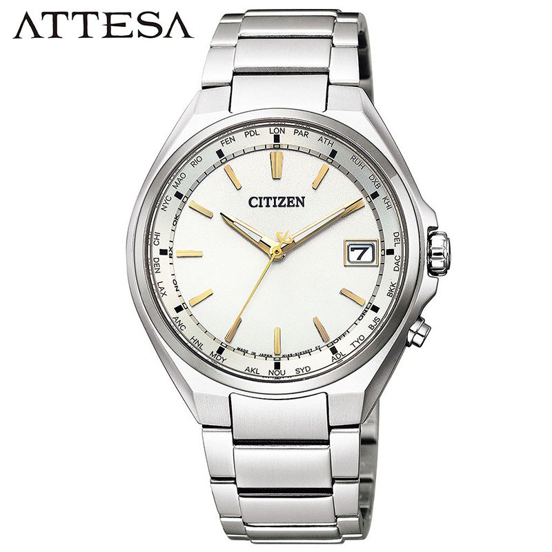 楽天市場 シチズン アテッサ ソーラー 電波 時計 Citizen Attesa 腕時計 メンズ シャンパン Cb11 50p 正規品 人気 流行 おしゃれ 定番 仕事 サラリーマン スーツ 高級感 上品 ビジネス ビジカジ 大人 男性 父親 夫 旦那 シンプル 誕生日 記念日 プレゼント