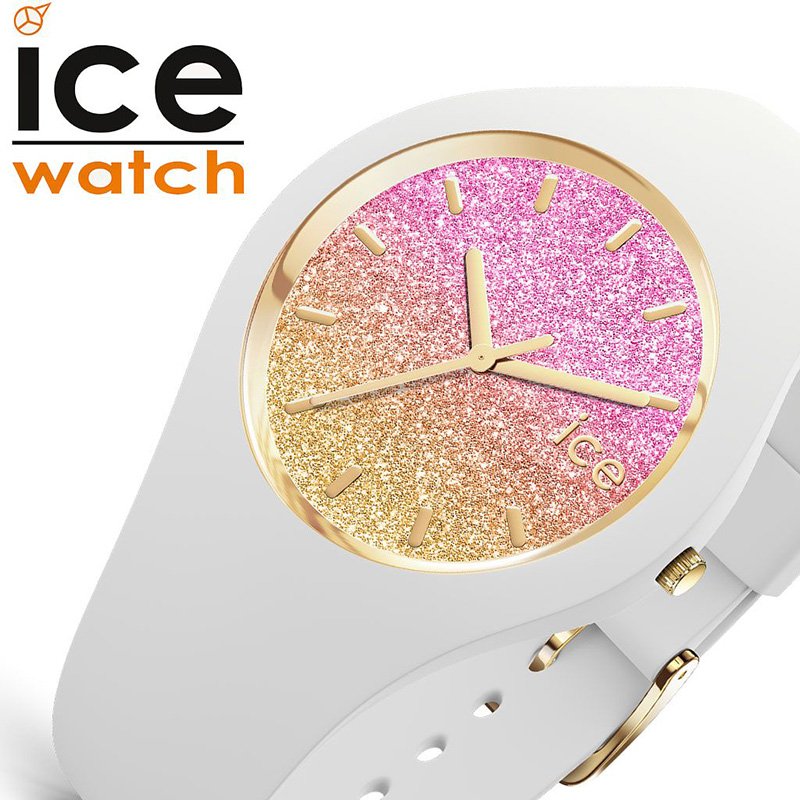 アイスウォッチ アイスロー マンゴー ミディアムサイズ 腕時計 ICEWATCH 時計 ICE lo MANGO メンズ レディース オレンジ ピンク イエロー 016900 女の子 男の子 おしゃれ ファッション かわいい カラフル キラキラ グラデーション プレゼント
