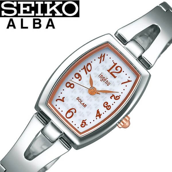 お1人様1点限り セイコー アルバ アンジェーヌ 電池交換不要 ソーラー 時計 Seiko Alba Ingenu 腕時計 レディース ホワイト Ahjd408 人気 ブランド おすすめ 防水 可愛い シンプル シック 上品 仕事 中学生 高校生 大学生 社会人 就活 就職 プレゼント ギフト 冬