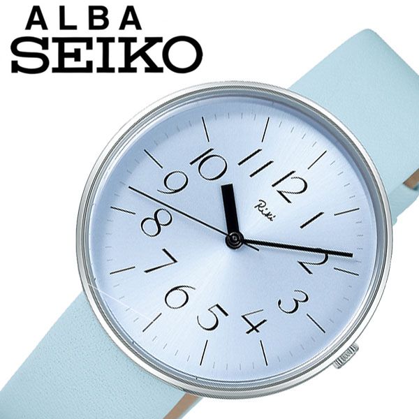 高速配送 セイコー アルバ リキワタナベ 限定モデル 涼 時計 Seiko Alba Riki Watanabe 腕時計 レディース 水色 Akqk716 人気 おすすめ ブランド 防水 高級 レザー レザーベルト 牛革 革ベルト かわいい 彼女 妻 社会人 スーツ Ol 仕事 プレゼント