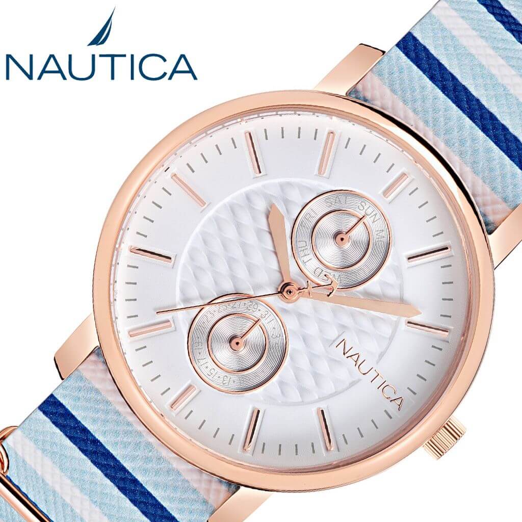 楽天市場 ノーティカ 時計 Nautica 腕時計 Coral Gables Multi レディース シルバー Napcms902 人気 ブランド 防水 おしゃれ ファッション ボーダー 海 さわやか 彼女 妻 嫁 ギフト プレゼント お祝い 冬 腕時計を探すならウォッチラボ