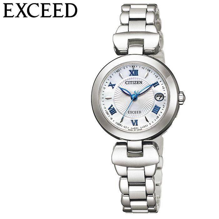 シチズン 時計 新社会人 Citizen 腕時計 お祝い エクシード Exceed レディース 白蝶貝 冬 Es94 58a 正規品 電波 人気 ブランド 防水 限定 強い 軽い 可愛い カレンダー 仕事 シンプル お祝い 冬 スーツ プレゼント 新社会人 ギフト バレンタイン