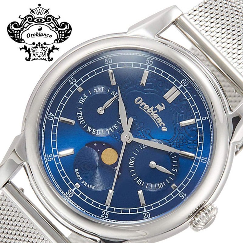 代 ラッピング対応 30代 60代 スーツ Bianconero 50代 男性 メンズ腕時計 女性 10代 おすすめ ギフト プレゼント 人気 当店は全品安心の国内正規品 40代 腕時計 正規品 ブランド 当日出荷 オロビアンコ ムーンフェイズ 時計 Orobianco 腕時計 ビアンコ