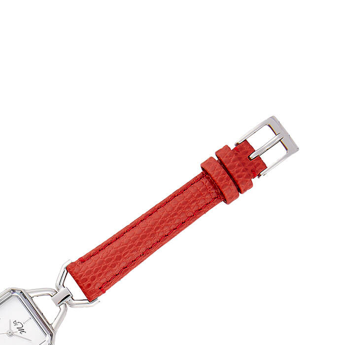 バイエムディグリース 腕時計 By M Degrees 時計 レディース シルバー Wl001rd 人気 ブランド 四角 スクエア レトロ アンティーク 調 かわいい おしゃれ 大人 華奢 小さめ レザー 革 ベルト 革ベルト 仕事 ジャケット 大学生 誕生日 記念日 プレゼント 冬