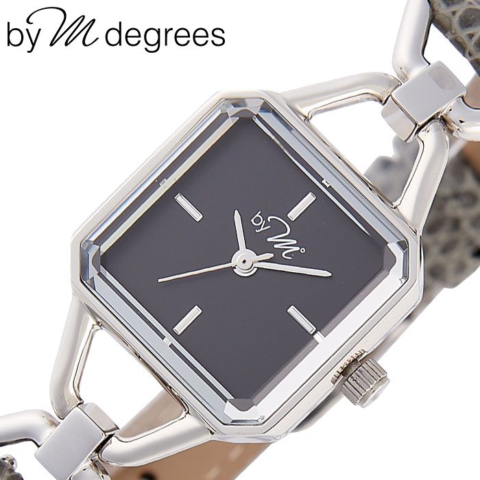 【最大10％OFF】【2,000円OFF】バイエムディグリース 腕時計 by M degrees 時計 レディース ブラック WL002GY 人気 ブランド 四角 スクエア レトロ アンティーク 調 かわいい おしゃれ 大人 華奢 小さめ レザー 革 革ベルト 仕事 ジャケット 大学生 誕生日 母の日 観光 遠足｜腕時計を探すならウォッチラボ