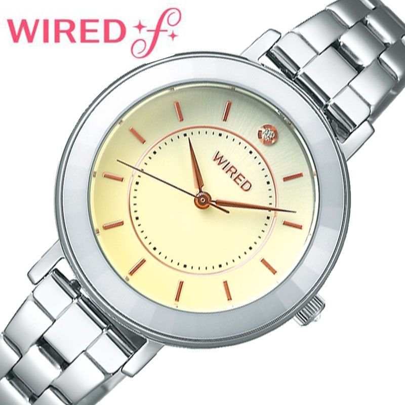 セイコー ワイアードエフ 腕時計 SEIKO WIRED f 時計 レディース ホワイト イエローグラデーション AGEK463 正規品 人気 ブランド 小さめ 小型 華奢 かわいい おしゃれ 大人 シンプル 女性 ファッション スーツ 仕事 誕生日 記念日 お祝い 冬 新社会人 プレゼント ギフト