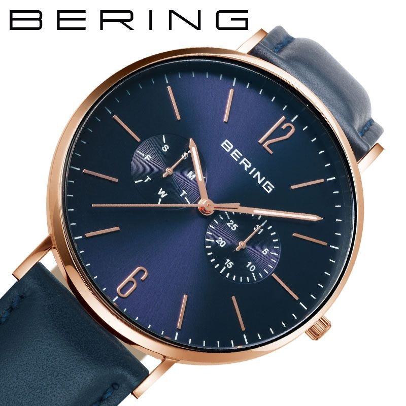 うのにもお得な情報満載 メンズ Changes 時計 Bering チェンジズ 腕時計 ベーリング ブルー クリスマス プレゼント ペアウォッチ レザー メッシュベルト 仕事 ビジネス アンティーク フォーマル カジュアル ドレス クラシック シンプル かっこいい おしゃれ 大人 正規品