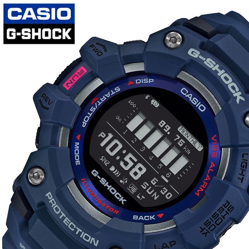 21新商品 カシオ ジーショック スマートウォッチ Gショック ジー スクワッド 腕時計 Casio G Shock G Squad 時計 メンズ 防水 ブラック Gbd 100 2jf おすすめ トレイルラン トレラン 人気 かっこいい ネイビー ランニング 大人 社会人 就職 スポーツ アウトドア