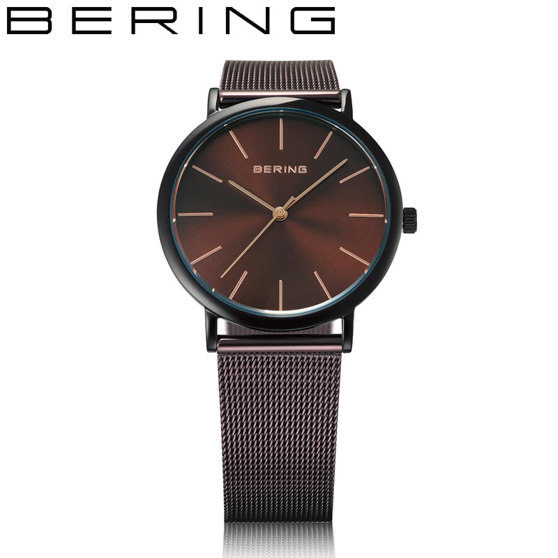 人気デザイナー ミニマル クール 北欧 カジュアル シンプル 茶 メタル おしゃれ おすすめ ブランド 人気 225 ブラウン メンズ Series Pole North 時計 Bering シリーズ ノースポール 腕時計 ベーリング レトロ クリスマス プレゼント 記念日 誕生日 大人 高級感 上品