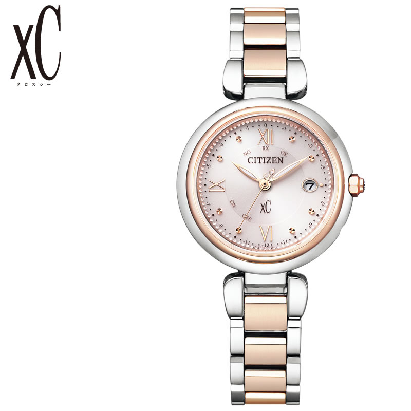 【19,400円引き】【20%OFF】 シチズン クロスシー ソーラー 電波 時計 CITIZEN xC mizu collection Titania Happy Flight 腕時計 エコドライブ レディース ペール ピンク ES9465-50W 人気 ブランド おすすめ シルバー 銀 ラボグロウン・ダイヤモンド 誕生日 新社会人 ギフト