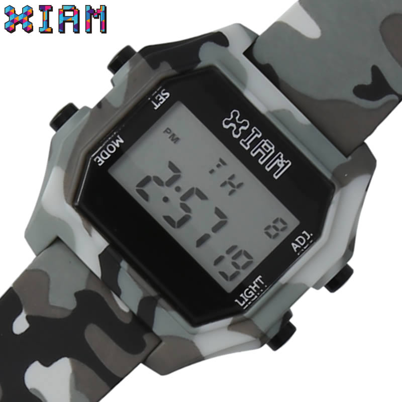 I am the watch 腕時計 アイアムザウォッチ 時計 ユニセックス迷彩柄ケース IAM-KIT532 人気 ブランド おしゃれ ファッション カジュアル デジタル レトロ デジタル カラフル かわいい 親子 ペア お揃い お揃コーデ 冬 プレゼント ギフト 観光 遠足