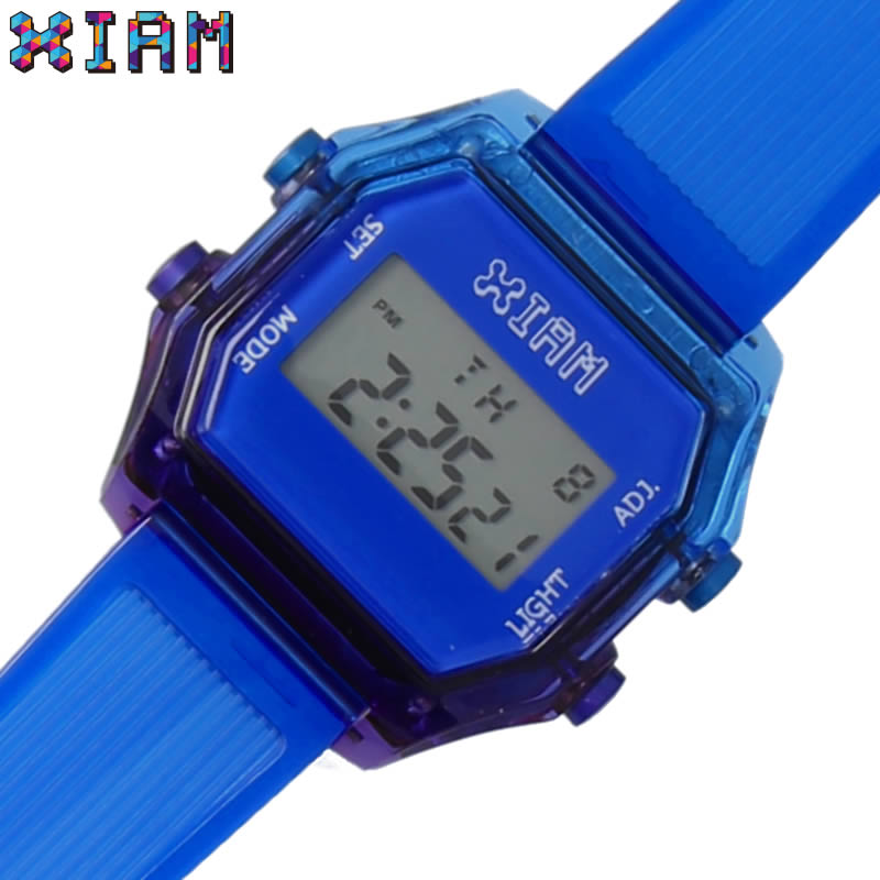 I am the watch 腕時計 アイアムザウォッチ 時計 ユニセックスブルー IAM-KIT550 人気 ブランド おしゃれ ファッション カジュアル デジタル レトロ デジタル カラフル かわいい 親子 ペア お揃い お揃コーデ 冬 プレゼント ギフト 観光 遠足 旅行