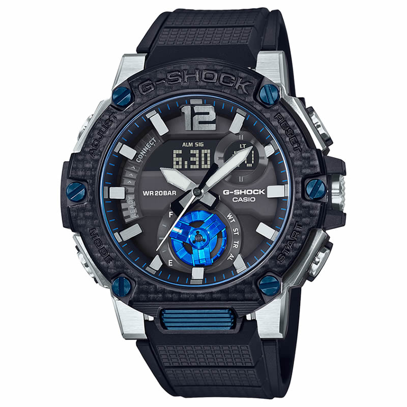 配送員設置送料無料 G Shock ジーショック ジースチール モバイルリンク カシオ 腕時計 Gショック 時計 Gスティール G Steel メンズ ブラック 液晶 Gst 00xa 1ajf タフソーラー 人気 ブランド おすすめ かっこいい カーボン 防水 頑丈 Bluetooth 大人 大きめ プレゼント