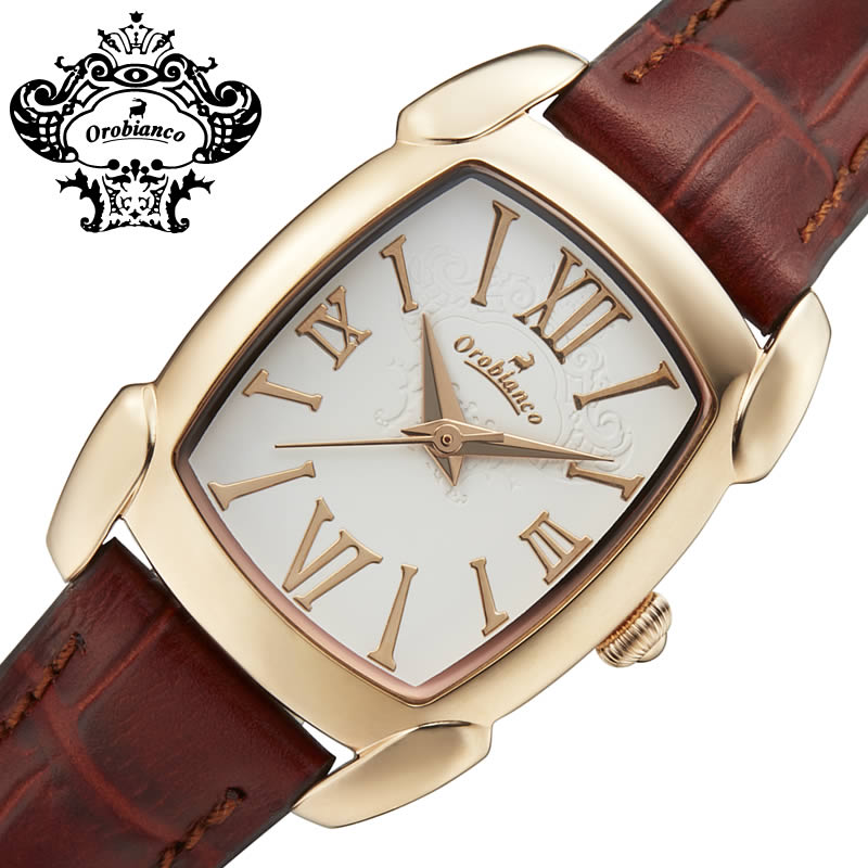 【51%OFF】【13,960円引き】 オロビアンコ 腕時計 ペア デザイン レッタンゴリーナ Orobianco 時計 RETTANGOLINA レディース ホワイト OR0081-9 人気 おすすめ シンプル レトロ トノー型 小型 ミニ サイズ 小さめ 華奢 カップル 夫婦 誕生日 バースデー 観光