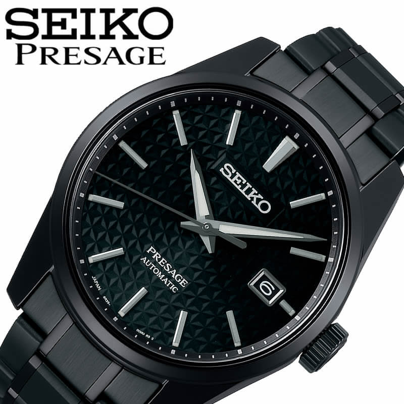 セイコー 腕時計 プレザージュ 時計 おすすめ シャープエッジシリーズ Seiko メンズ腕時計 Presage Sharp Edged メンズ ブラック おしゃれ Sarx091 おすすめ 時計 人気 ブランド 新社会人 プレゼント ギフト バレンタイン