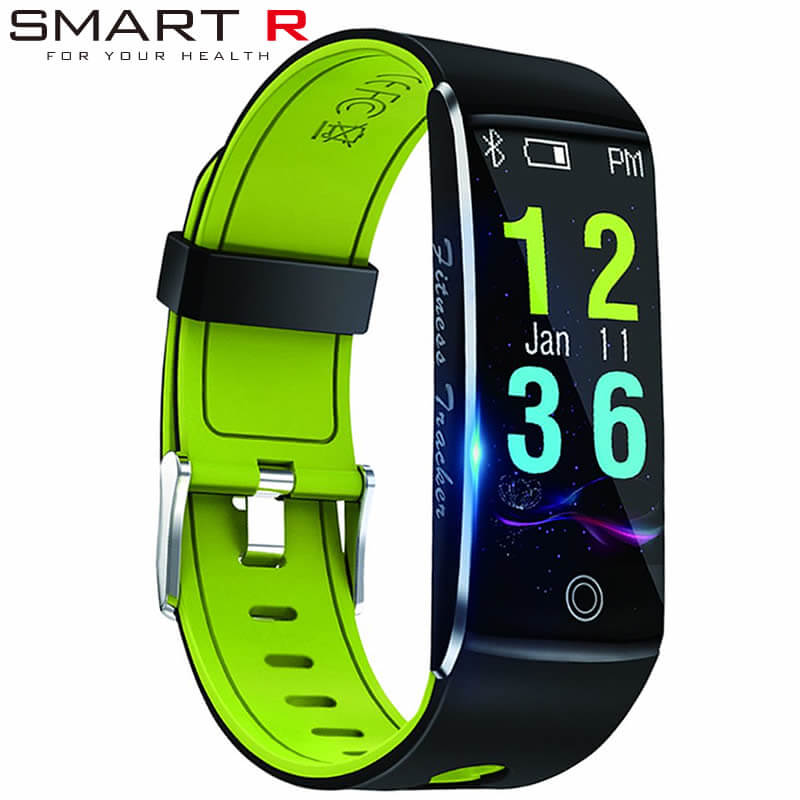 スマートr 腕時計 バー ギフト Smart Iphone対応 ブラック おしゃれ プレゼント ブランド 充電式デジタル R スマートウォッチ 睡眠モニタリング 時計 Sr グリーンイエロー デザイン Android対応 B 15 おすすめ 通知機能 人気