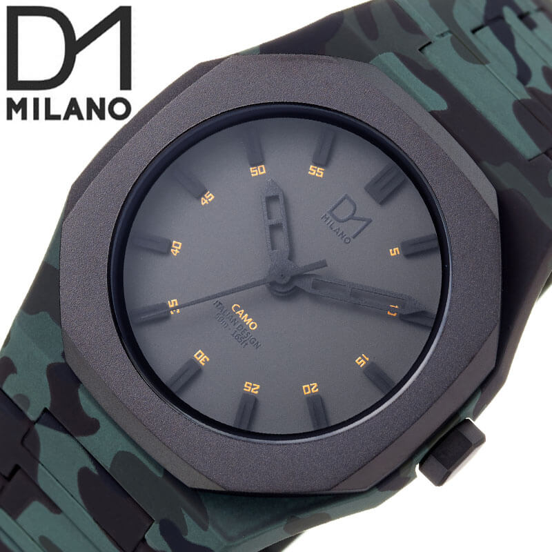 ディーワンミラノ 腕時計 カモフラージュ リミテッド D1 MILANO CAMO LIMITED メンズ ブラック 迷彩柄 時計 クォーツ CA-01NC 人気 おすすめ おしゃれ ブランド 母の日 プレゼント ギフト 観光 遠足 旅行